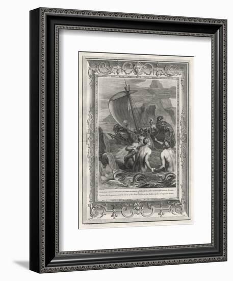 Odysseus and His Companions Avoid the Charms of the Sirens-null-Framed Art Print