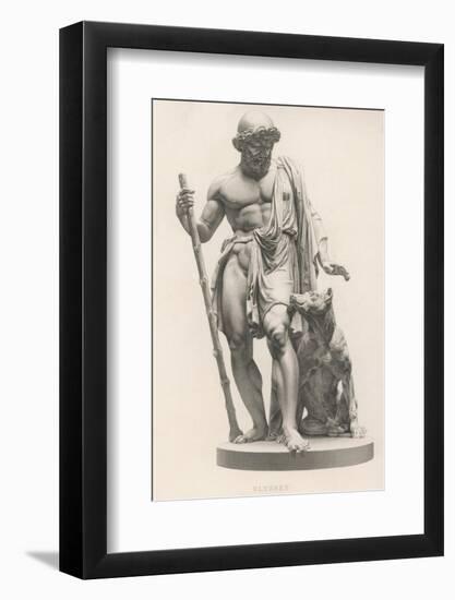 Odysseus is Recognised by His Dog Argos-Robert Brown-Framed Photographic Print