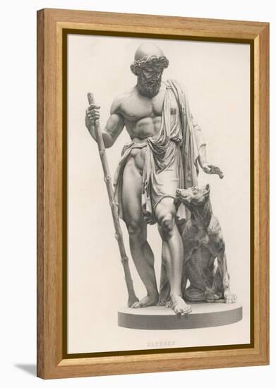 Odysseus is Recognised by His Dog Argos-Robert Brown-Framed Premier Image Canvas