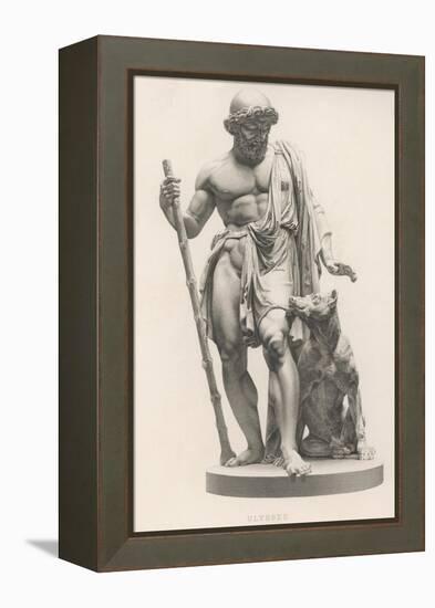 Odysseus is Recognised by His Dog Argos-Robert Brown-Framed Premier Image Canvas