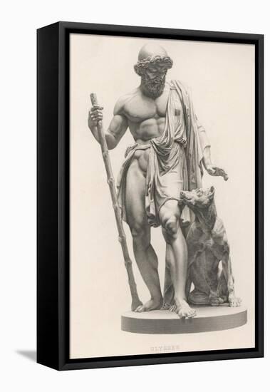 Odysseus is Recognised by His Dog Argos-Robert Brown-Framed Premier Image Canvas