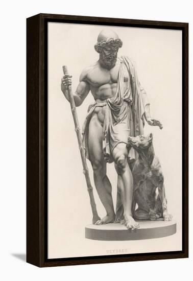 Odysseus is Recognised by His Dog Argos-Robert Brown-Framed Premier Image Canvas