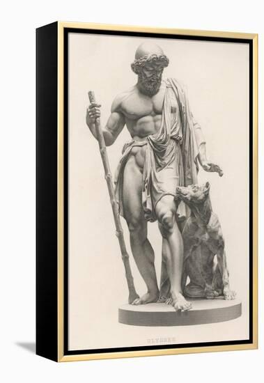 Odysseus is Recognised by His Dog Argos-Robert Brown-Framed Premier Image Canvas
