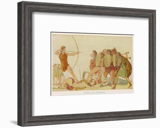 Odysseus Slays Suitors-null-Framed Photographic Print
