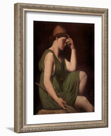 Odysseus, Study For the Apotheosis of Homer, c.1850-Jean-Auguste-Dominique Ingres-Framed Giclee Print