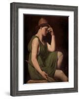 Odysseus, Study For the Apotheosis of Homer, c.1850-Jean-Auguste-Dominique Ingres-Framed Giclee Print