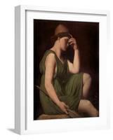 Odysseus, Study For the Apotheosis of Homer, c.1850-Jean-Auguste-Dominique Ingres-Framed Giclee Print