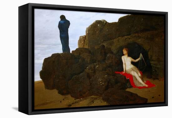 Odysseus und Kalypso - Ulysses and Calypso,1882-Arnold Böcklin-Framed Premier Image Canvas