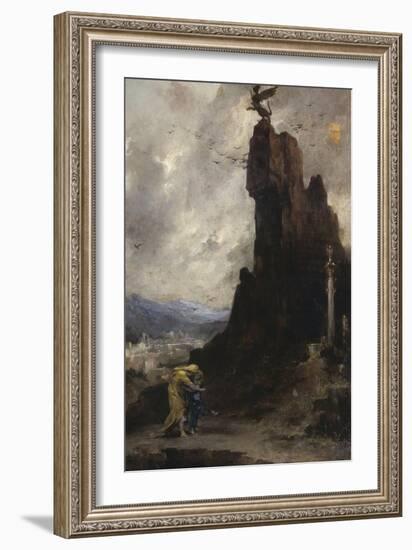 Oedipe s'exilant de Thèbes dit autrefois Oedipe et Antigone-Henri Levy-Framed Giclee Print