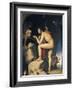 Oedipus and Sphinx (Edipe Explique L'Énigme Du Sphinx)-Jean-Auguste-Dominique Ingres-Framed Art Print