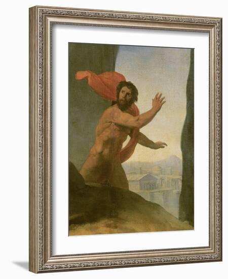 Oedipus and the Sphinx, 1808-Jean Auguste Dominique Ingres-Framed Giclee Print