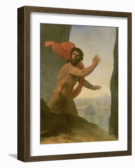 Oedipus and the Sphinx, 1808-Jean Auguste Dominique Ingres-Framed Giclee Print