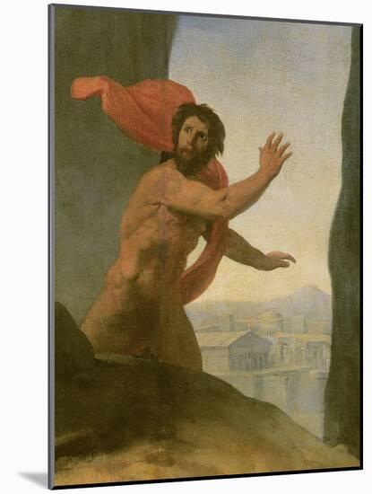 Oedipus and the Sphinx, 1808-Jean Auguste Dominique Ingres-Mounted Giclee Print