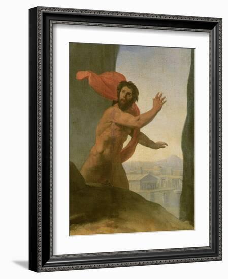 Oedipus and the Sphinx, 1808-Jean Auguste Dominique Ingres-Framed Giclee Print