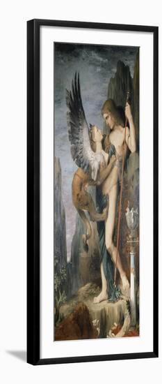 Oedipus and the Sphinx, 1864-Gustave Moreau-Framed Giclee Print