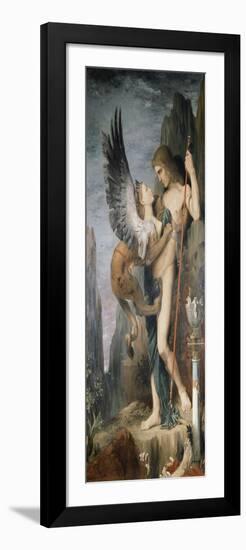 Oedipus and the Sphinx, 1864-Gustave Moreau-Framed Giclee Print