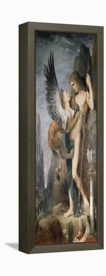 Oedipus and the Sphinx, 1864-Gustave Moreau-Framed Premier Image Canvas