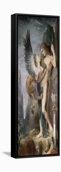 Oedipus and the Sphinx, 1864-Gustave Moreau-Framed Premier Image Canvas