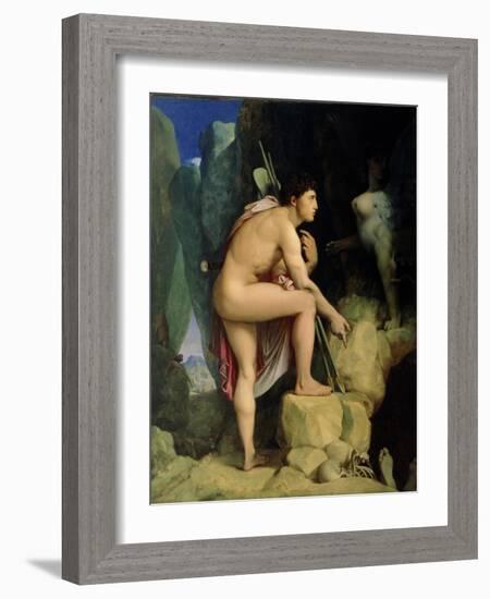 Oedipus and the Sphinx, 1864-Jean-Auguste-Dominique Ingres-Framed Giclee Print