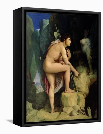 Oedipus and the Sphinx, 1864-Jean-Auguste-Dominique Ingres-Framed Premier Image Canvas