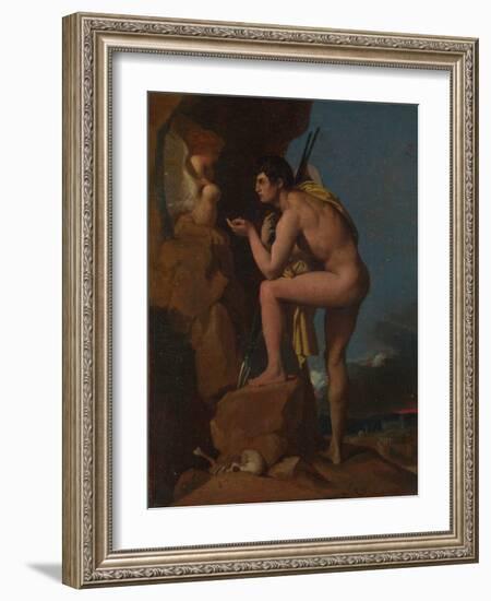 Oedipus and the Sphinx, C. 1826-Jean-Auguste-Dominique Ingres-Framed Giclee Print