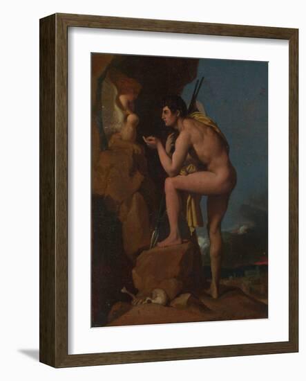 Oedipus and the Sphinx, C. 1826-Jean-Auguste-Dominique Ingres-Framed Giclee Print