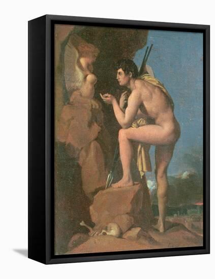 Oedipus and the Sphinx, C.1826-Jean-Auguste-Dominique Ingres-Framed Premier Image Canvas