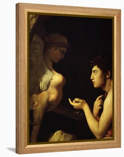 Oedipus and the Sphinx (Oedipus Explique L'Énigme Du Sphinx), 1808 (Detail)-Jean-Auguste-Dominique Ingres-Framed Premier Image Canvas