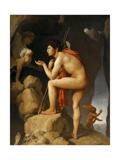 Image result for ingres oedipus and the sphinx