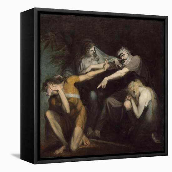 Oedipus Cursing His Son, Polynices, 1786-Henry Fuseli-Framed Premier Image Canvas