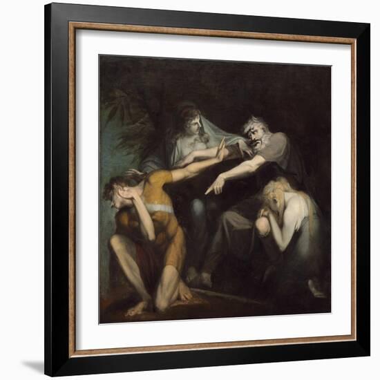 Oedipus Cursing His Son, Polynices, 1786-Henry Fuseli-Framed Giclee Print