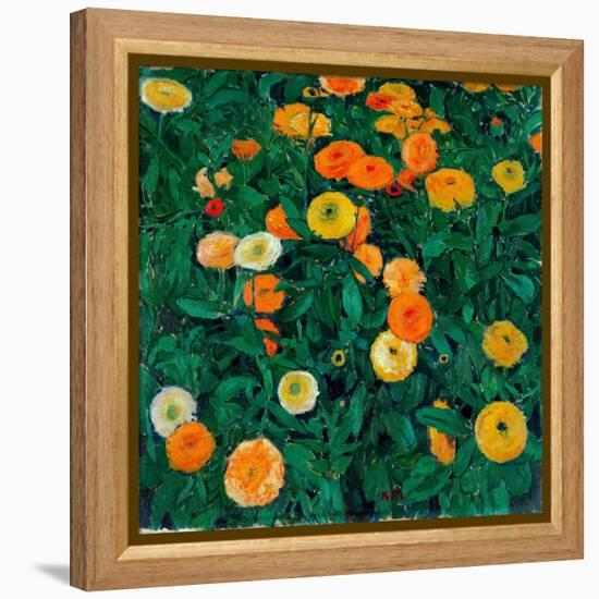 Oeillets D'inde - Peinture De Koloman Moser (1868-1918), 1909, Huile Sur Toile - Marigolds - Oil On-Koloman Moser-Framed Premier Image Canvas