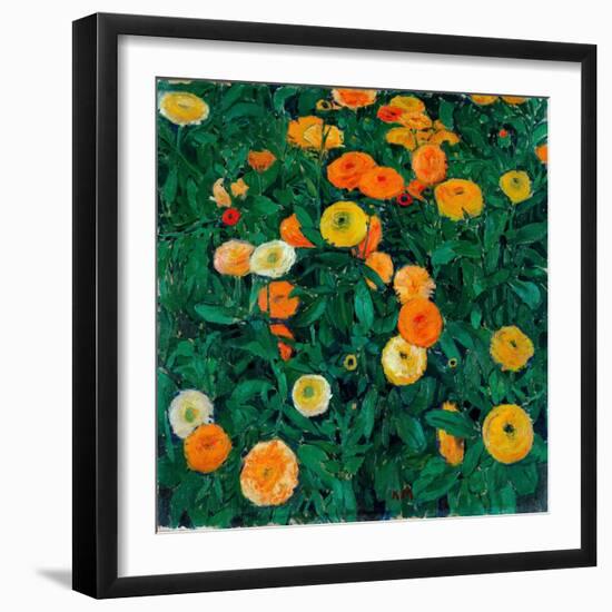 Oeillets D'inde - Peinture De Koloman Moser (1868-1918), 1909, Huile Sur Toile - Marigolds - Oil On-Koloman Moser-Framed Giclee Print