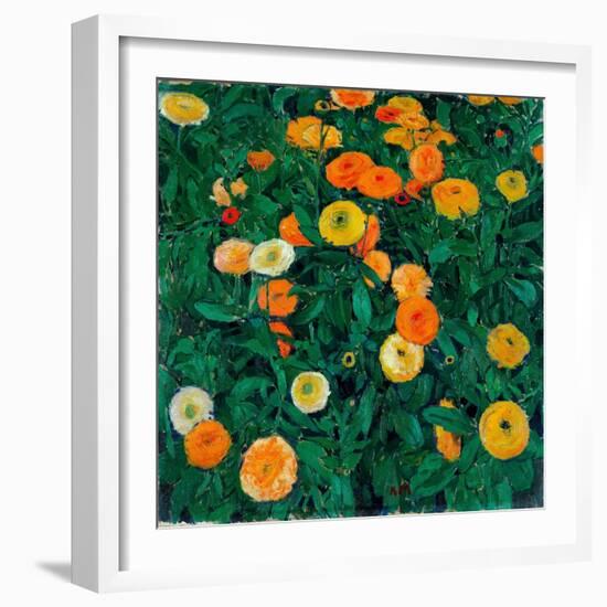 Oeillets D'inde - Peinture De Koloman Moser (1868-1918), 1909, Huile Sur Toile - Marigolds - Oil On-Koloman Moser-Framed Giclee Print