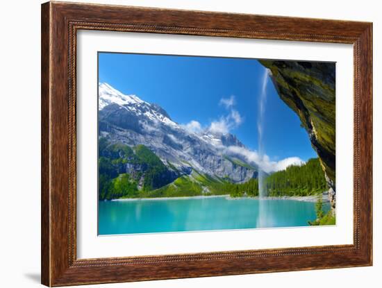 Oeschinensee-Philippe Sainte-Laudy-Framed Photographic Print