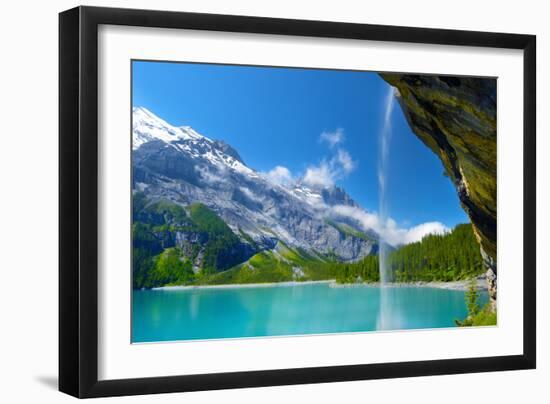 Oeschinensee-Philippe Sainte-Laudy-Framed Photographic Print