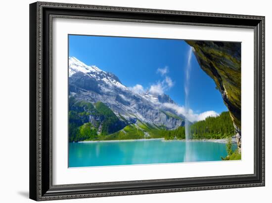 Oeschinensee-Philippe Sainte-Laudy-Framed Photographic Print