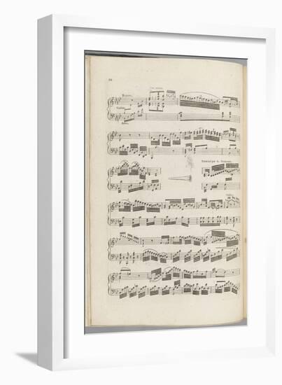 Oeuvre dernier et posthume...Deux sonates pour forte piano avec accompagnement de violon et basse-Jan Ladislav Dussek-Framed Giclee Print