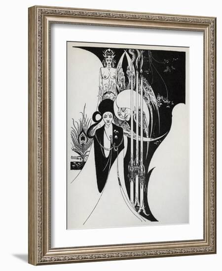 Of a Neophyte and How the Black Art Was Revealed Unto Him', 1899-Aubrey Beardsley-Framed Giclee Print