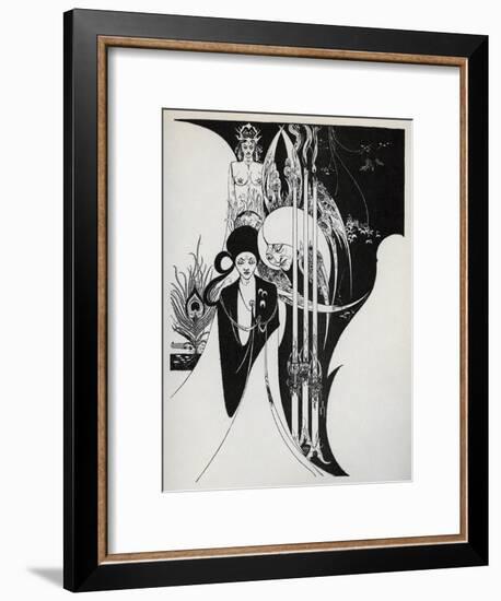 Of a Neophyte and How the Black Art Was Revealed Unto Him', 1899-Aubrey Beardsley-Framed Giclee Print