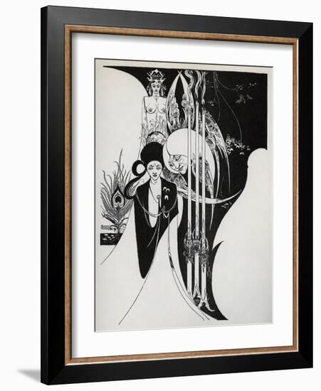 Of a Neophyte and How the Black Art Was Revealed Unto Him', 1899-Aubrey Beardsley-Framed Giclee Print