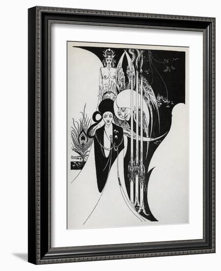 Of a Neophyte and How the Black Art Was Revealed Unto Him', 1899-Aubrey Beardsley-Framed Giclee Print