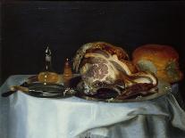 Still Life with Meat and Bread (Pair of 78161)-George, of Chichester Smith-Giclee Print