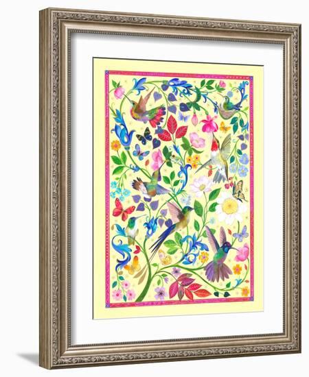 Of Hummingbirds and Butterflies-Isabelle Brent-Framed Photographic Print