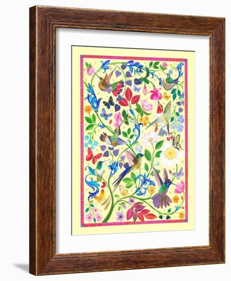 Of Hummingbirds and Butterflies-Isabelle Brent-Framed Photographic Print