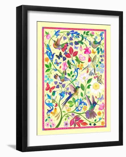 Of Hummingbirds and Butterflies-Isabelle Brent-Framed Photographic Print