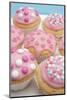 Of Muffin, Icing, Pink, Hearts, Chocolate Beans, Sugar Pearls, Detail, Blur-Nikky-Mounted Photographic Print