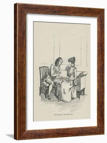 Of one thing I may assure you, 1896-Hugh Thomson-Framed Giclee Print