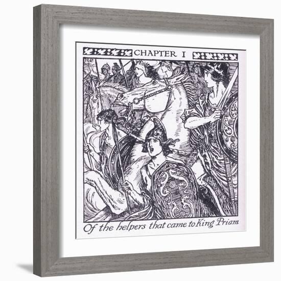 Of the Helpers Who Came to King Priam-Herbert Cole-Framed Giclee Print