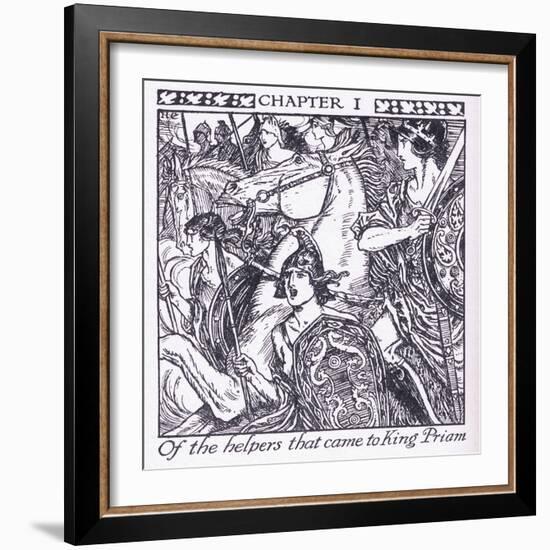 Of the Helpers Who Came to King Priam-Herbert Cole-Framed Giclee Print
